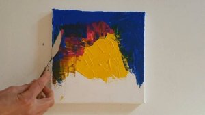 Рисуй со мной. Мастихин. Как нарисовать абстракцию мастихином. Акрил.