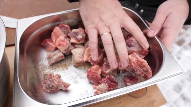 ?? ГРУДИНКА кубиками копченая в смокере, жженые концы bbq. burnt ends