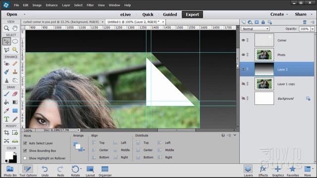 How You Can Make a Page Curled Corner Effect in Photoshop Elements смотреть онлайн