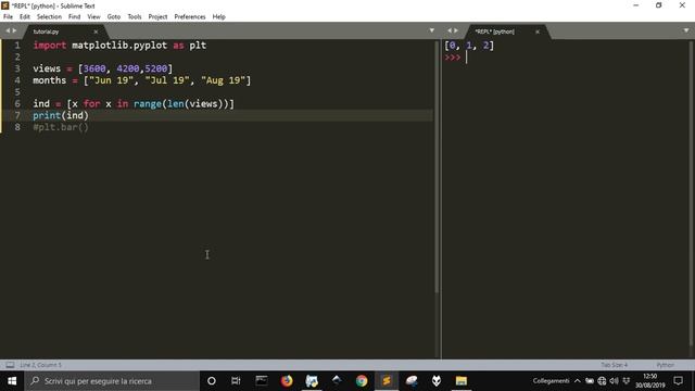 Draw bar charts with Matplotlib & Python - 1