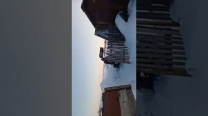 чистка снега на самодельным тракторе с Куном