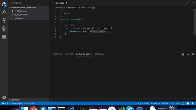 Starting with Java in Visual Studio Code смотреть онлайн