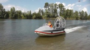 аэролодка Выдра380 на ходу