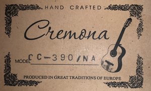 Гитара Cremona CC 390 / Na - Потому что нельзя - Белый Орел.