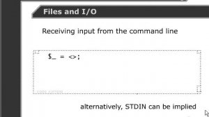 Perl Tutorials -Part 76- Reading user input from the command