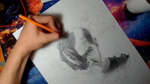 Рисунок ВЕНОМА КАРАНДАШОМ