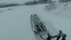 Тофалар 500 лонг. В лес за дровами. Перегруз! Застрял в глубоком снегу.