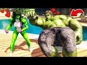 ЖЕНЩИНА ХАЛК ПРОТИВ ХАЛКА в ГТА 5 МОДЫ! HULK ОБЗОР МОДА в GTA 5 ВИДЕО MODS