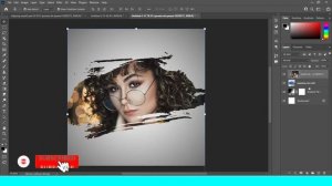 Brush Effect | Clipping Mask In Photoshop | Photoshop tutorial #photoshop  #posterdesign