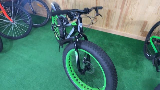 Велосипед Fatbike Cross Tank 24 дюймов 16 рама Черный-Зеленый Подростковый от 155 см рост 2022 смотреть онлайн