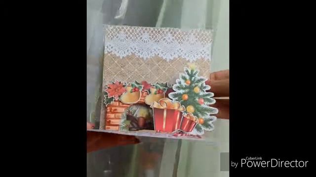 Рождественская открытка с элементами pop-up смотреть онлайн