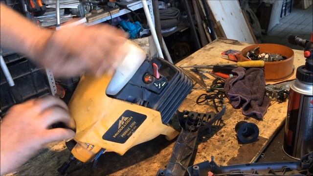 Бензиновый McCulloch!Замена пересохшей прокладки на фирменном триммере!) смотреть онлайн