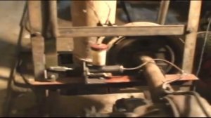 Ударно-канатное бурение самодельной установкой.