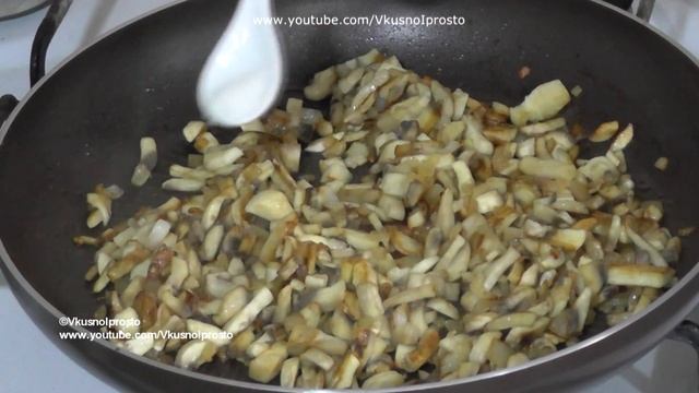 Мясные шарики с грибами в слоеном тесте / Блюдо из фарша / Очень вкусно и просто