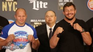 ALL CLASS! Fedor Emelianenko vs. Matt Mitrione Full Face Off Video