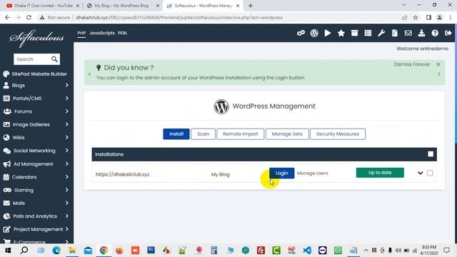 How to Uninstall WordPress in cPanel using Softaculous ।। Dhaka IT Club смотреть онлайн