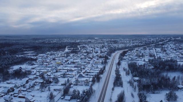 Нягань. Дачи. Зима 4k DJI смотреть онлайн