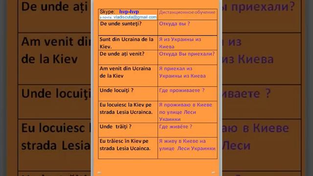 Румынский язык. Уроки румынского. Вопросы вступление