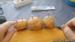 ✅ЛАЙФХАК. ИЗ КАРТОШКИ - БАТАРЕЙКА. РЕАЛЬНО РАБОТАЕТ !