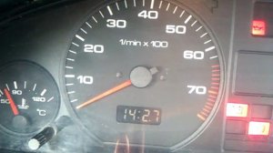 Audi 100 C4 обороты на горячую
