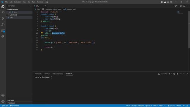 "Complete Guide to Nested Structures in C Language for Beginners | C Programming Tutorial"