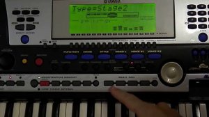 Yamaha PSR540 XG MIDI keyboard demo