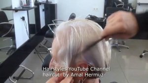Короткая стрижка для женщин  Прически Боб   Урок Стрижки Боб   Amal Hermuz