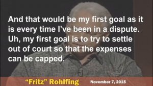 ROHLFING HUNG OUT TO DRY:  The Republican National Committee Throws Fritz Rohlfing Under the Bus