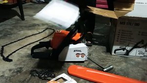 STIHL MS 170 Chainsaw with 16 inch ROLLOMATIC E MINI  UNBOXING #unboxing @unboxtherapy  @Stihl