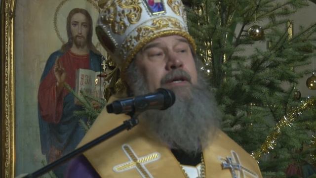 Слово епископа Максима на Рождественской вечерне