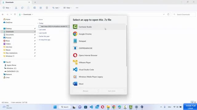 How To Install Kali Linux On Windows 10 / Windows 11