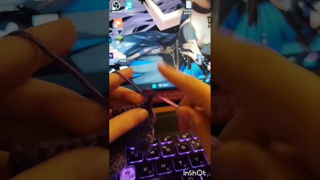 Туториал на вязание крючком брелока котика (создания Жуань Мэй) из игры Honkai Star Rail