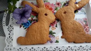 Пасхальная выпечка  "Зайки"