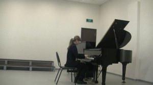 Сидорович Алиса, 15 лет, соло, Л. Шитте "Этюд Ре минор"