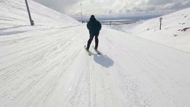 Хибины весной. Кировск. Горные лыжи. смотреть онлайн