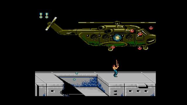 Contra II. 01. Босс Боевой вертолет