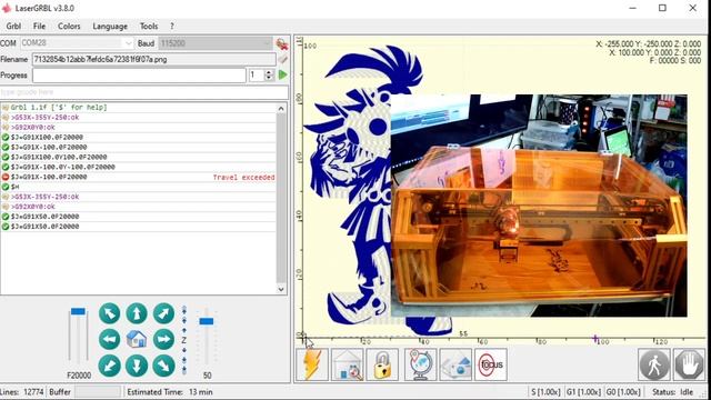 LaserGRBL Tutorial 2 - Quick Guide To Creating An Engraving
