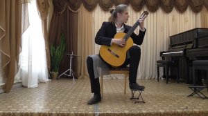 И. С. Бах. Фуга BWV 1001. Транскрипция А. Сеговии.J.S. Bach Fugue BWV 1001.