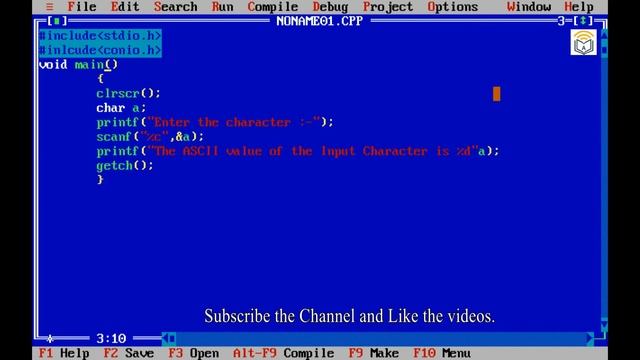 How to find ascii value in c program  || C Programming #asciicode #aslearninginstitute