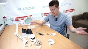 Установка струбцины для лампы-лупы (кронштейн)