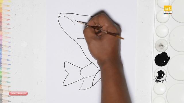 Jumping Fish drawing || How to Draw A Fish very easy смотреть онлайн