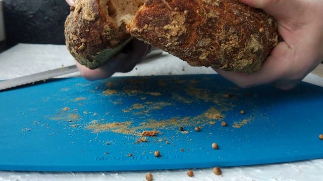 АСМР хрустящий хлеб на закваске (ASMR sourdough bread)