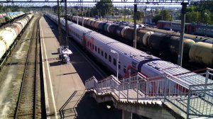 Прибытие поезда №101 Москва - Адлер на станцию Горячий Ключ