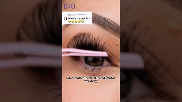 Easy To Get This NATURE Lashes In 5 Minutes!|B&Q Lashes|#diylashes #diylashextensions