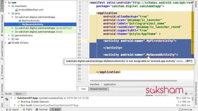 Android Tutorial - 05: How to Use Java and Manifest File In Android Studio