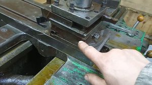 Токарный станок ИЖ 1и611п, почти первая стружка.