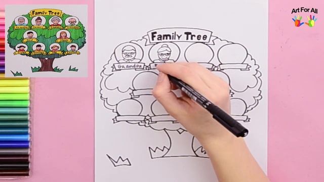 How to draw a family tree (3 generations)