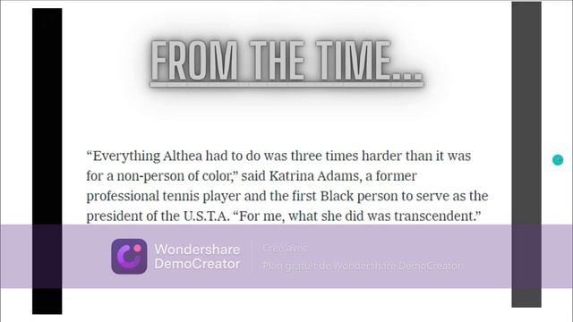 Althea Gibson | English Presentation: Andreas Vilegas Victor - 2GT8 VH смотреть онлайн