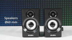 SVEN SPS-517 – USB powered speakers with volume control on the side panel.