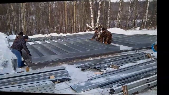 Строительство дома по технологии ProfSib, проект Хельга. п. Университетский. НСО смотреть онлайн